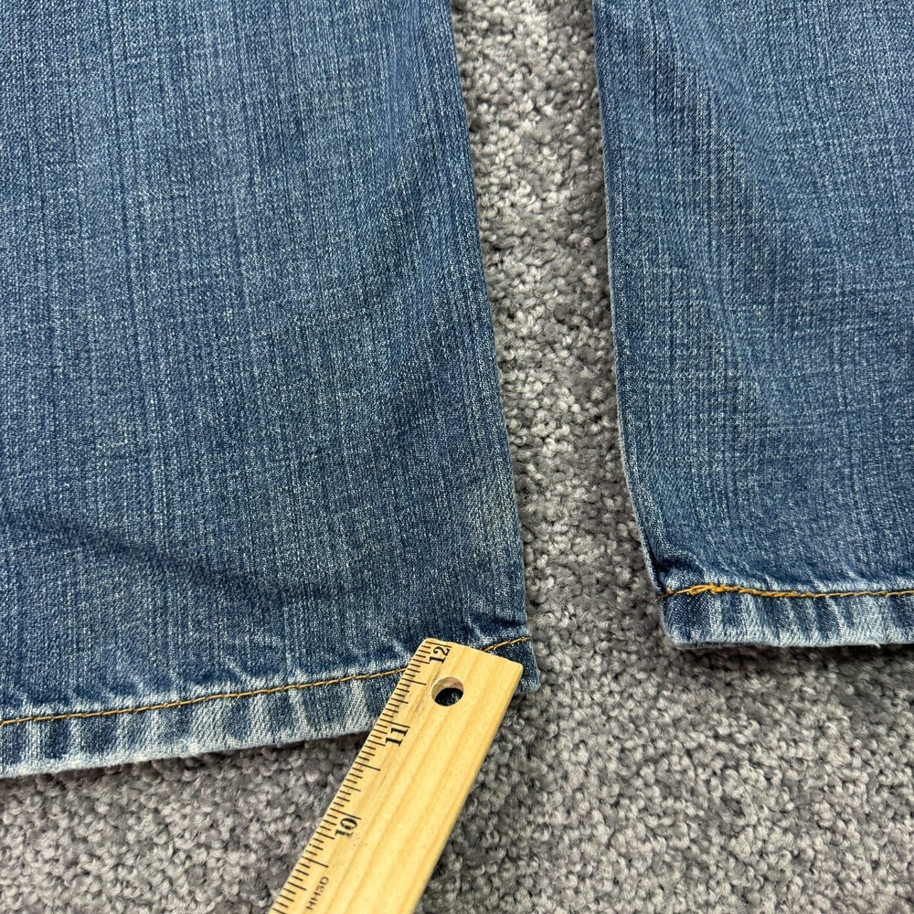 Levis Jeans Mens 38x32 Blue 505 Regular Fit Straight Leg Medium Wash Denim Work - Picture 10 of 10